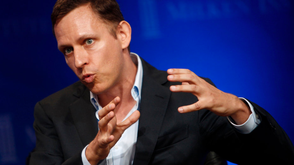 Venture capitalist Peter Thiel delivered the keynote Thursday at Bitcoin 2022 in Miami Beach. He owns a mansion on the Beach’s Venetian Islands.