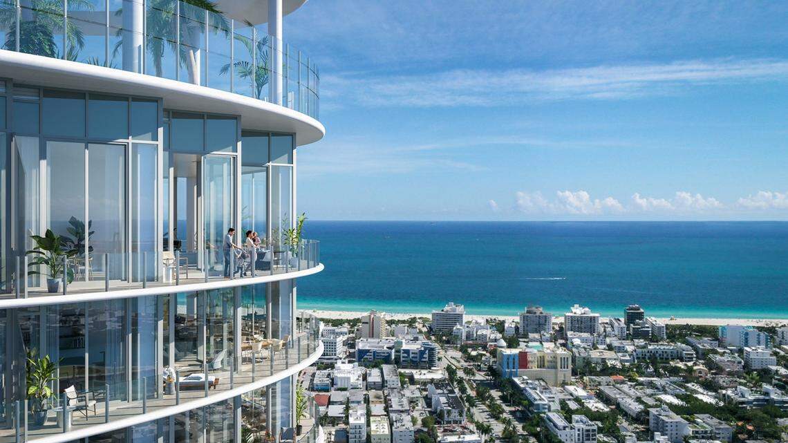 A rendering of Five Park on Alton Road in Miami Beach. The project is led by a team that includes developer Russell Galbut.