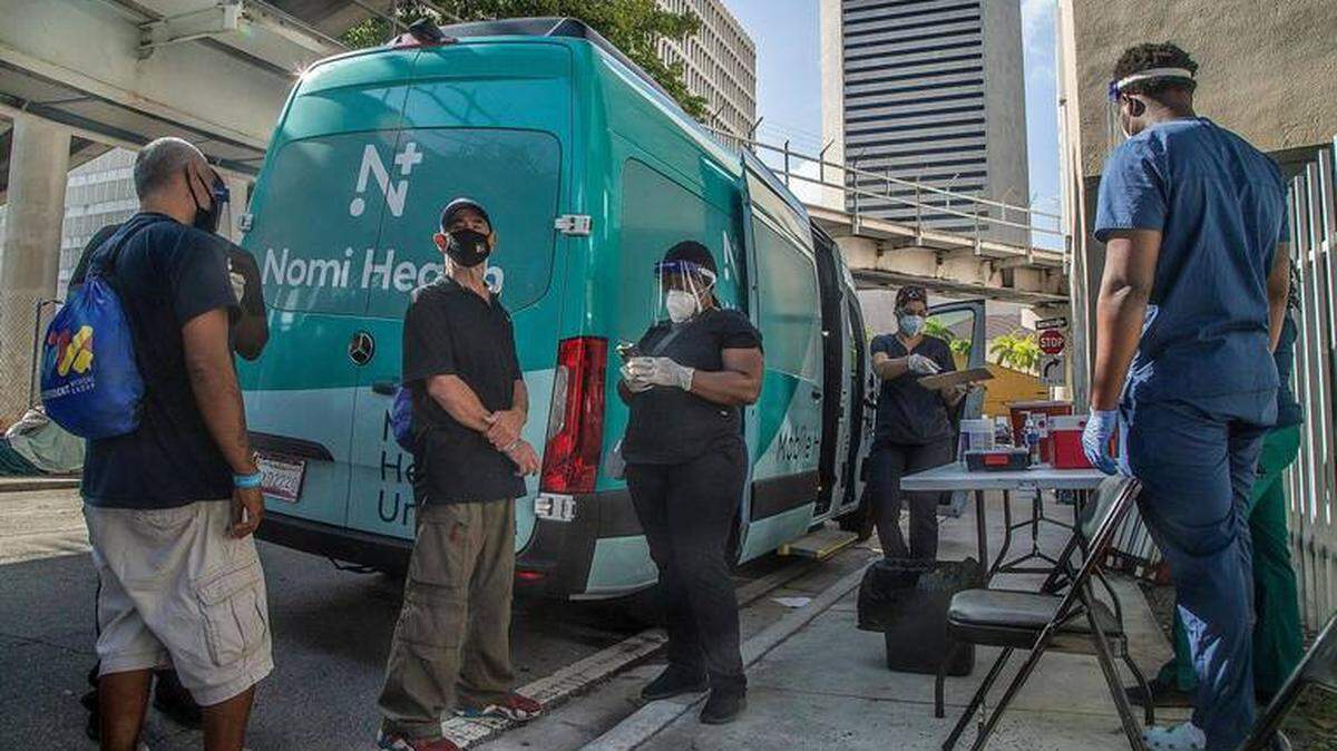 In June, the Miami-Dade County Homeless Trust teamed up with the Florida Division of Emergency Management to conduct mobile vaccination tours in June for homeless people throughout the county.