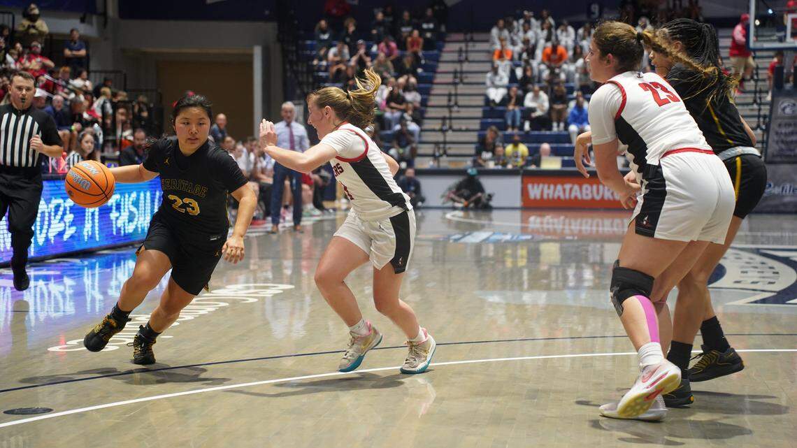 Heritage girls’ basketball takes solace in what it overcame to return to state