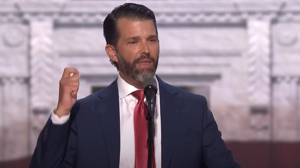 Donald Trump, Jr. was near the top of the list of potential Republican candidates for president in 2028, a poll found. 