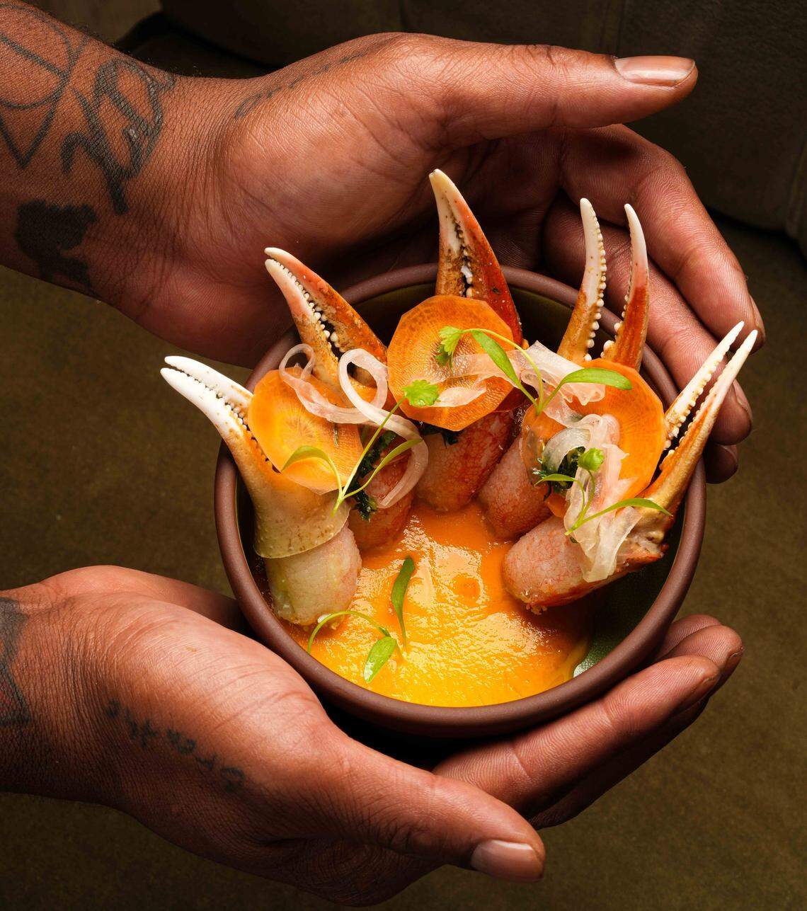 Crab claws at Las’ Lap in Miami Beach.