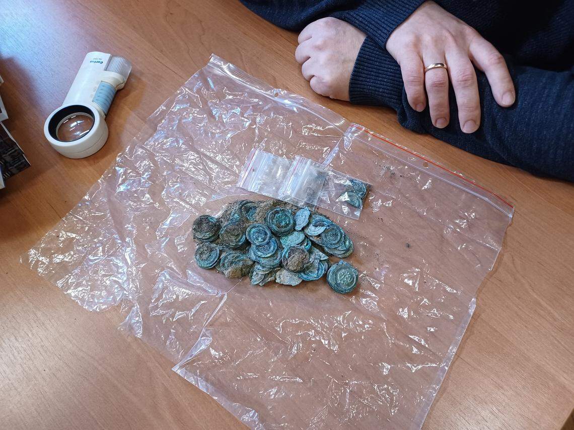 Experts said the coins were likely minted between 1250 and 1300.