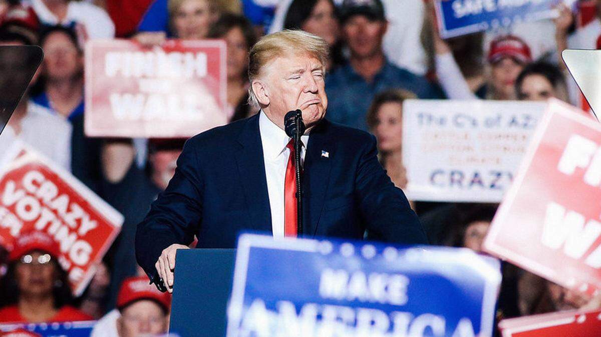 The media, mainly CNN, is often a target of President Trump during his midterm election rallies