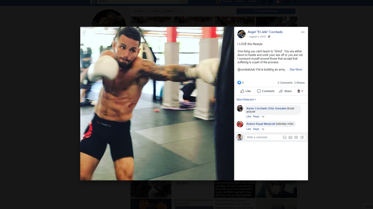 Mixed Martial Arts fighter Angel “El Jefe” Corchado was killed in a car crash in Palm Beach County early Saturday morning, Florida Highway Patrol said. His Chevy Sonic crashed into a traffic light at the bottom of an exit ramp.