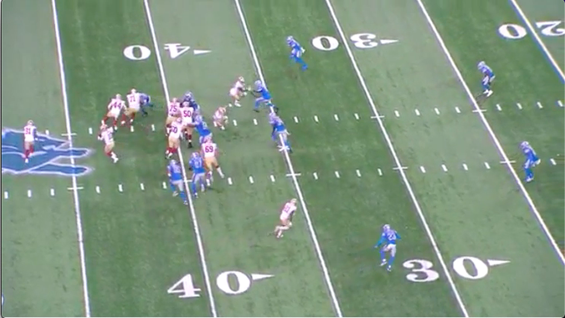 Second screenshot of play action pass