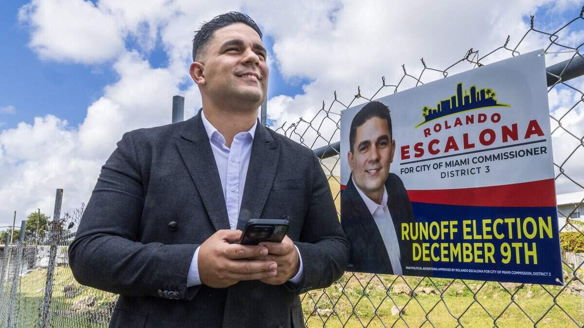 Rolando Escalona, candidato al escaño de la Comisión del Distrito 3 de Miami, se enfrenta a Frank Carollo en una segunda vuelta para sustituir a Joe Carollo, que está impedido por límite de mandato.