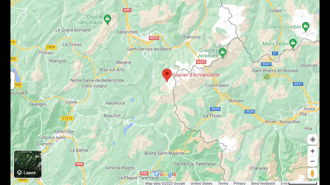Four people were killed in an avalanche in the French Alps, officials said.
