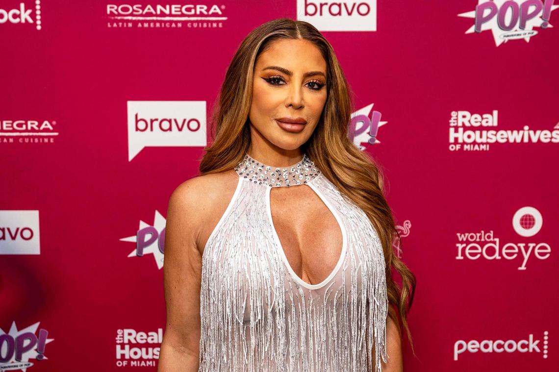 Larsa Pippen strikes a pose during The Real Housewives of Miami season seven premiere at Rosa Negra Miami Restaurant: Latin American Steakhouse on Tuesday, June 10, 2025, in Miami.