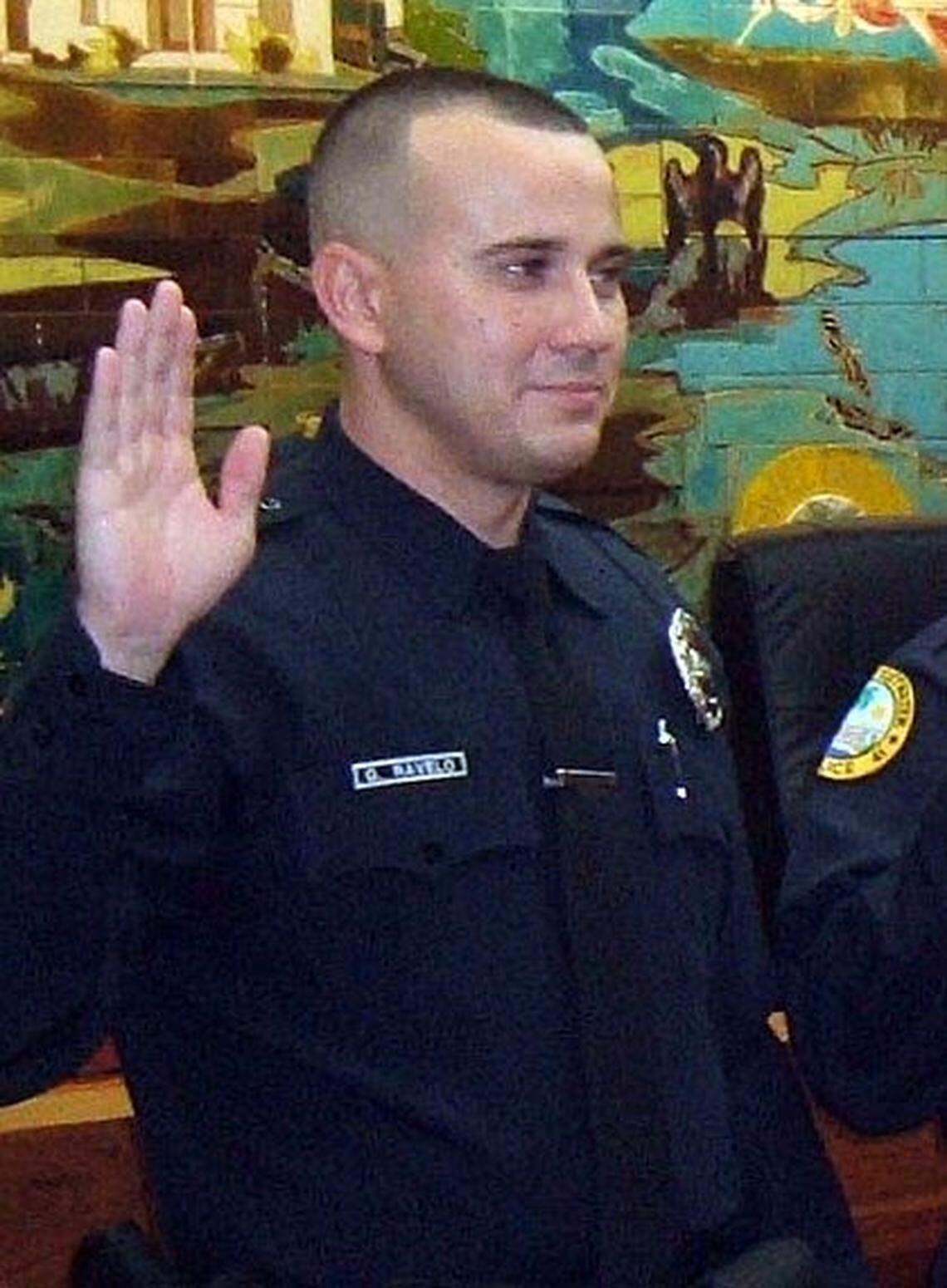 Former Biscayne Park Police Officer Guillermo Ravelo, pictured here during an earlier stint with Sweetwater police.