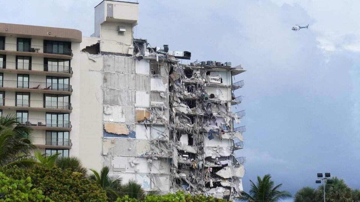The partial collapse of the Champlain Towers South condominium in Surfside killed 98 people. The intact section of the building was later demolished with dynamite.