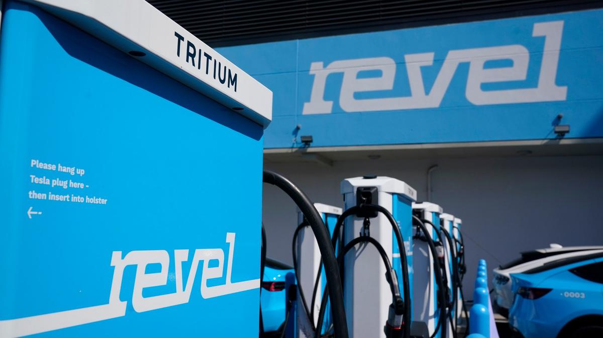 Chargers for electric cars are displayed at an opening ceremony for a Revel electric vehicle charging hub in the Brooklyn borough of New York on June 29, 2021. “As the popularity of EVs continues to grow with scores of new models set for introduction during the next several years from the world’s leading manufacturers, charging stations are quickly becoming one of the most desirable new upgrades for condominium communities.” says Gary M. Mars, a shareholder with the Coral Gables-based law firm of Siegfried Rivera.