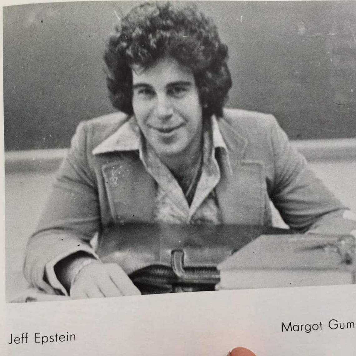 Jeffrey Epstein looked like this in the 1976 Dalton yearbook. He briefly taught at the Manhattan school.