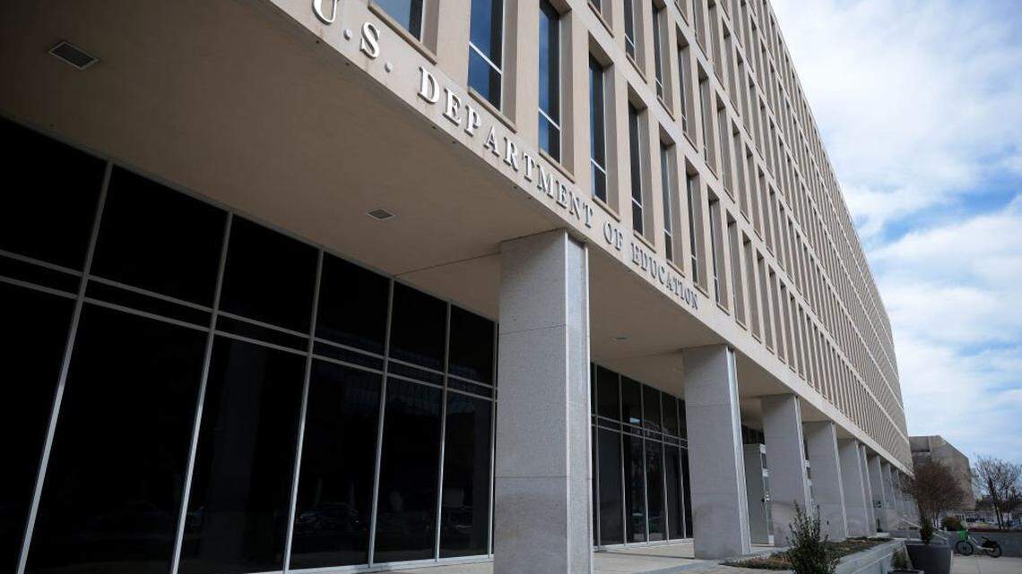 WASHINGTON, DC - FEBRUARY 07: The Lyndon Baines Johnson Department of Education Building is seen on February 07, 2025 in Washington, DC. U.S. President Donald Trump has indicated that he is seeking to abolish the Department of Education by executive order in the coming weeks. (Photo by Kayla Bartkowski/Getty Images)