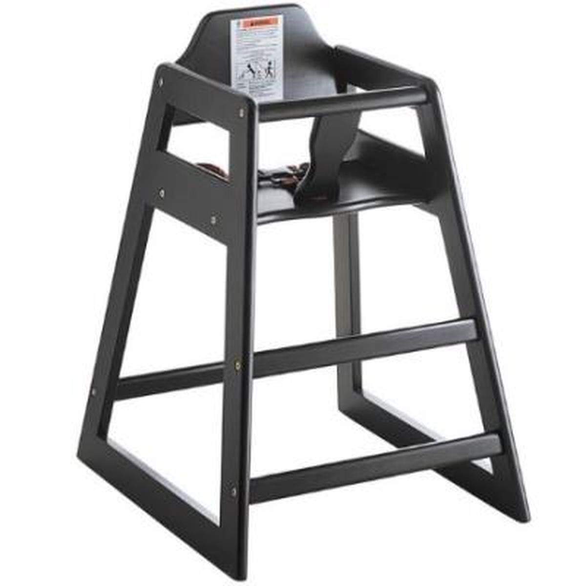 A Lancaster Table & Seating High Chair in Black
