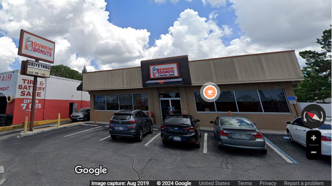 The customer grew angry after being given an extra cup of coffee, the New Port Richey Police Department said in a news release.