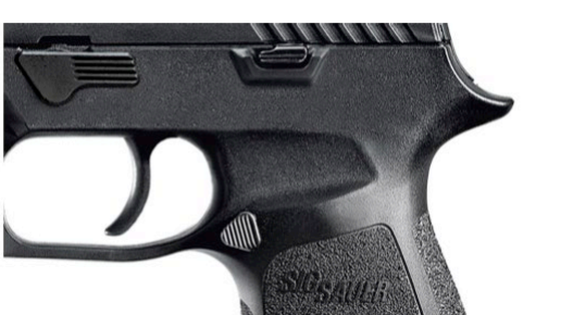 The Sig Sauer P320 pistol.