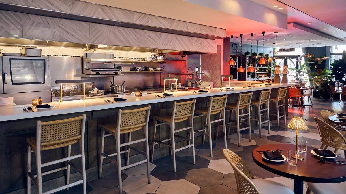 Chef’s counter at Wayan in Wynwood.