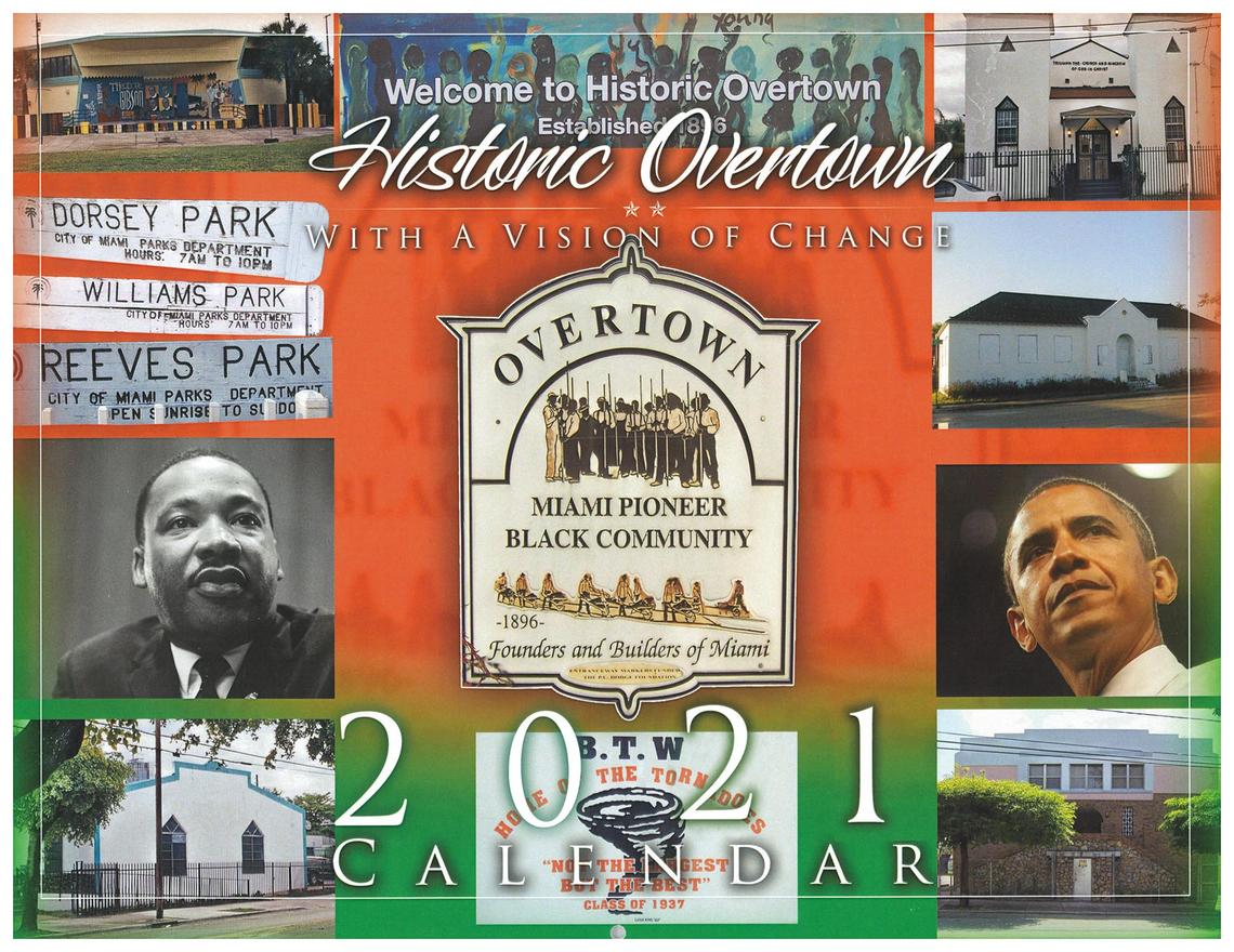 Cecilia Stewart created this calendar of Overtown to showcase its rich history.
