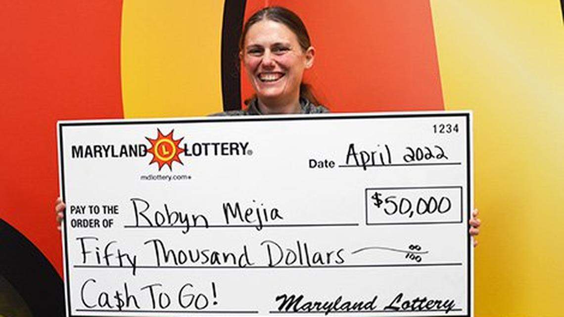 A Maryland teacher was having a bad week when her husband brought home a lottery ticket to cheer her up. The couple won a $50,000 prize.