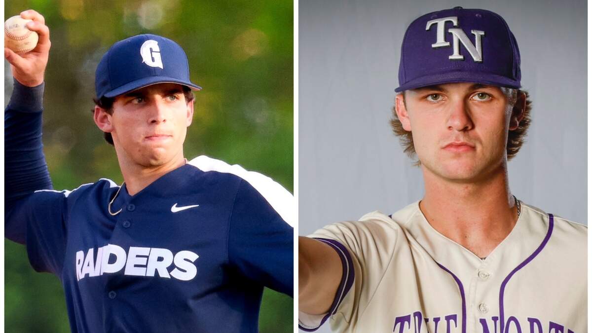 Gulliver’s Jacob Lombard (left) and True North’s William Foss (right) are the Miami Herald’s Miami-Dade Baseball 4A-1A Player and Pitcher of the Year respectively.