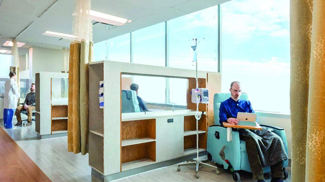 A rendering of Mount Sinai’s new Braman Comprehensive Cancer Center.