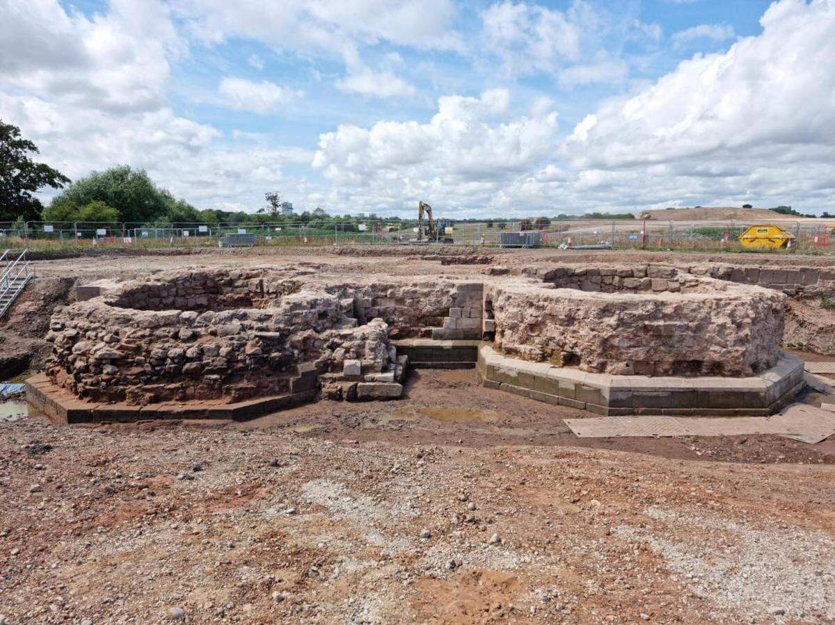 Remains of the gatehouse structure.