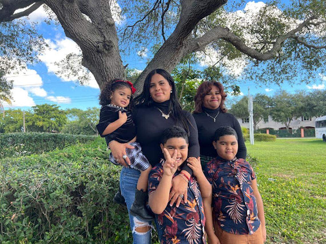 Jeniffer Santiago found a shelter in Miami that could accept her and her children. Because of her experience recovering from domestic abuse, she would like to find a job where she can help women in situations like hers.