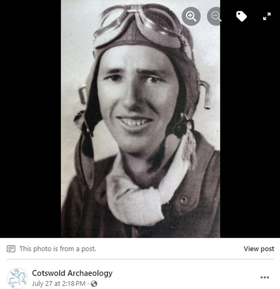 Aaron Brinkoeter, 24, was the co-pilot of Little Boy Blue, a B-17 Flying Fortress that crashed in 1944.