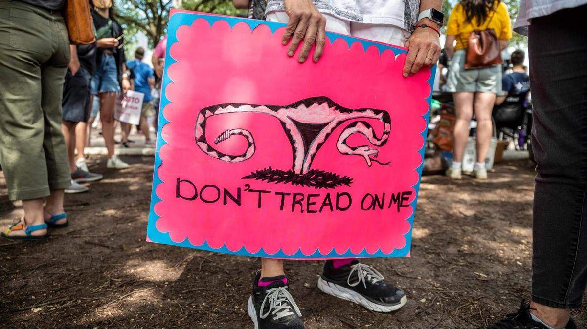 People protest Texas’ highly restrictive law that outlaws abortion after six weeks, when few women even know they are pregnant.