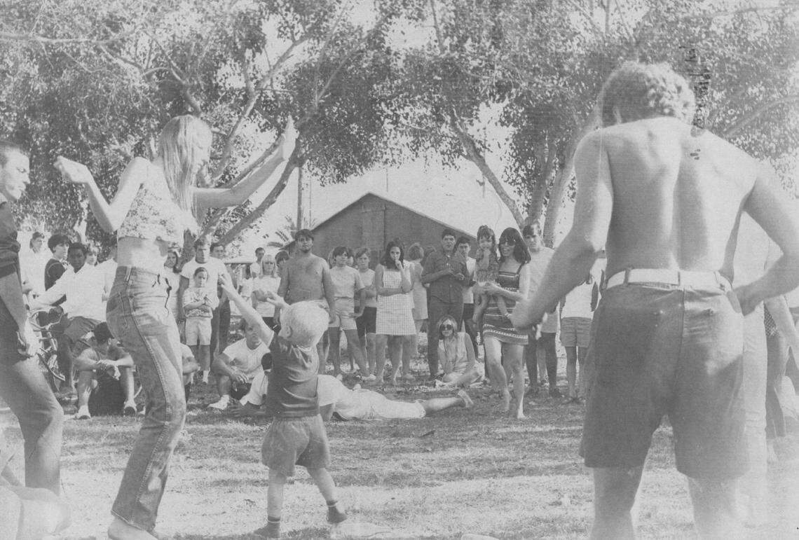 In 1968., a Key West love-in.