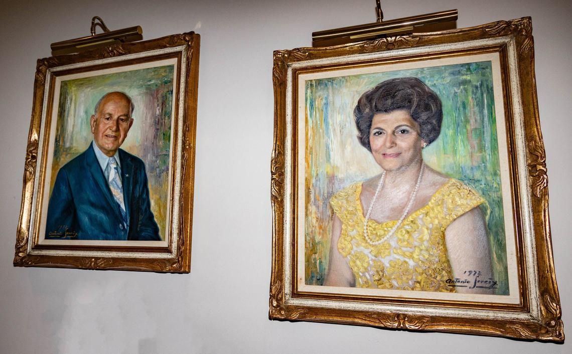Portraits of George Elias Sr. and Louise Elias At Virginia’s house on Saturday, August 3, 2024 in Coral Gables, Fla.