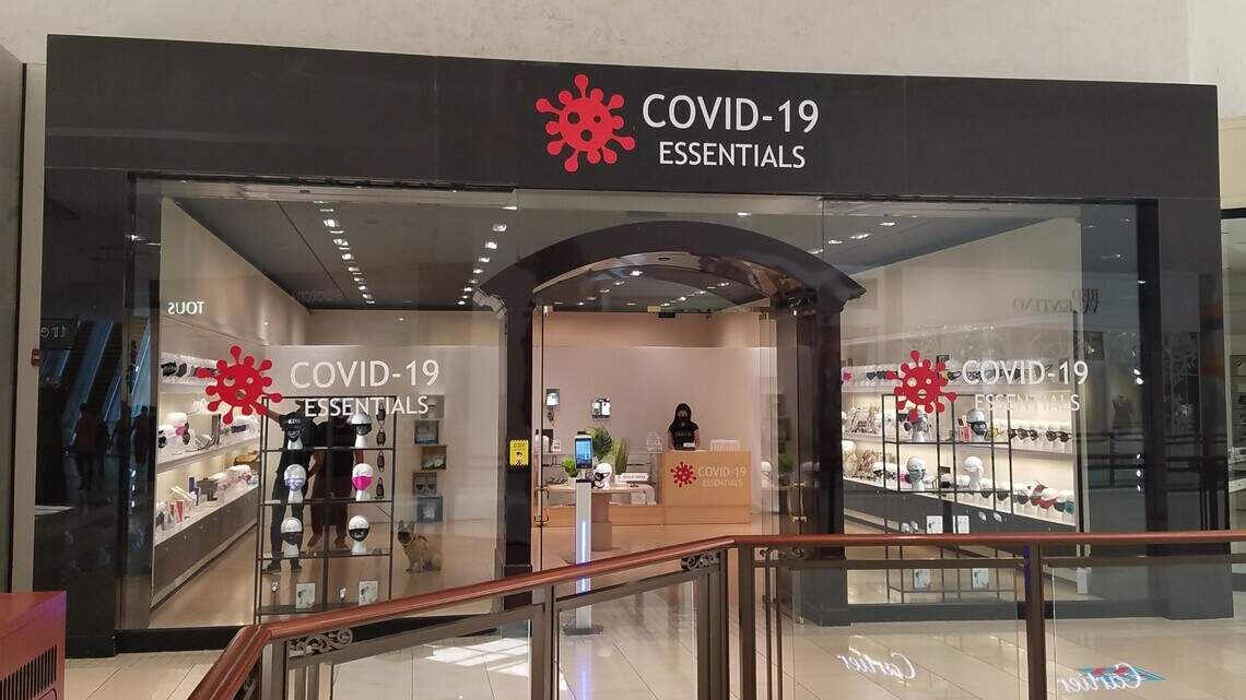 Rhinestone masks and $9 hand sanitizer: A COVID-19 store just opened at Aventura Mall