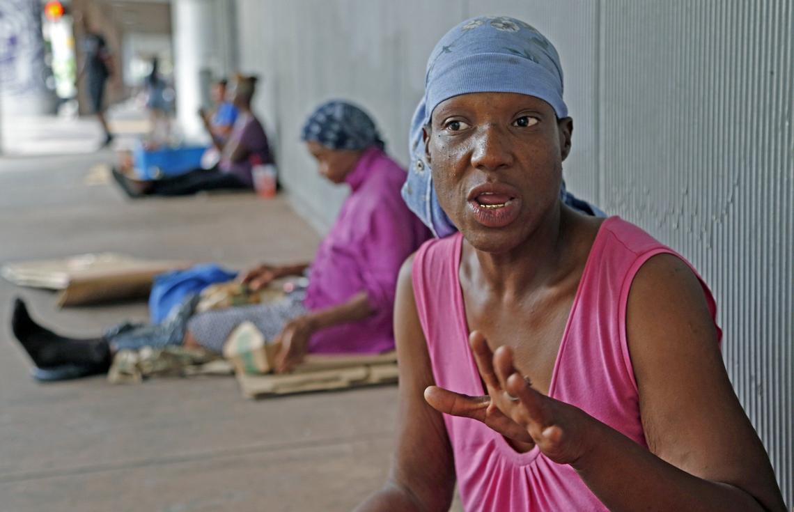 “A 24-hour bathroom would be wonderful,” said Kesia Hollins, who has been homeless for six years.