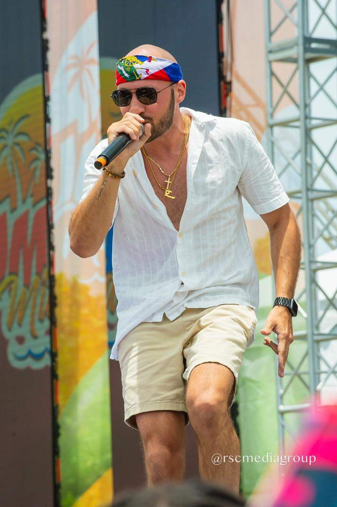 Haitian singer and songwriter J. Perry performs at SumFest Miami, a popular summer festival that moved from Haiti to Miami this year. The event on Sunday, July 16, 2023 at historic Virginia Key Beach Park in Miami attracted about 10,000 Haitian music fans, organizers said.