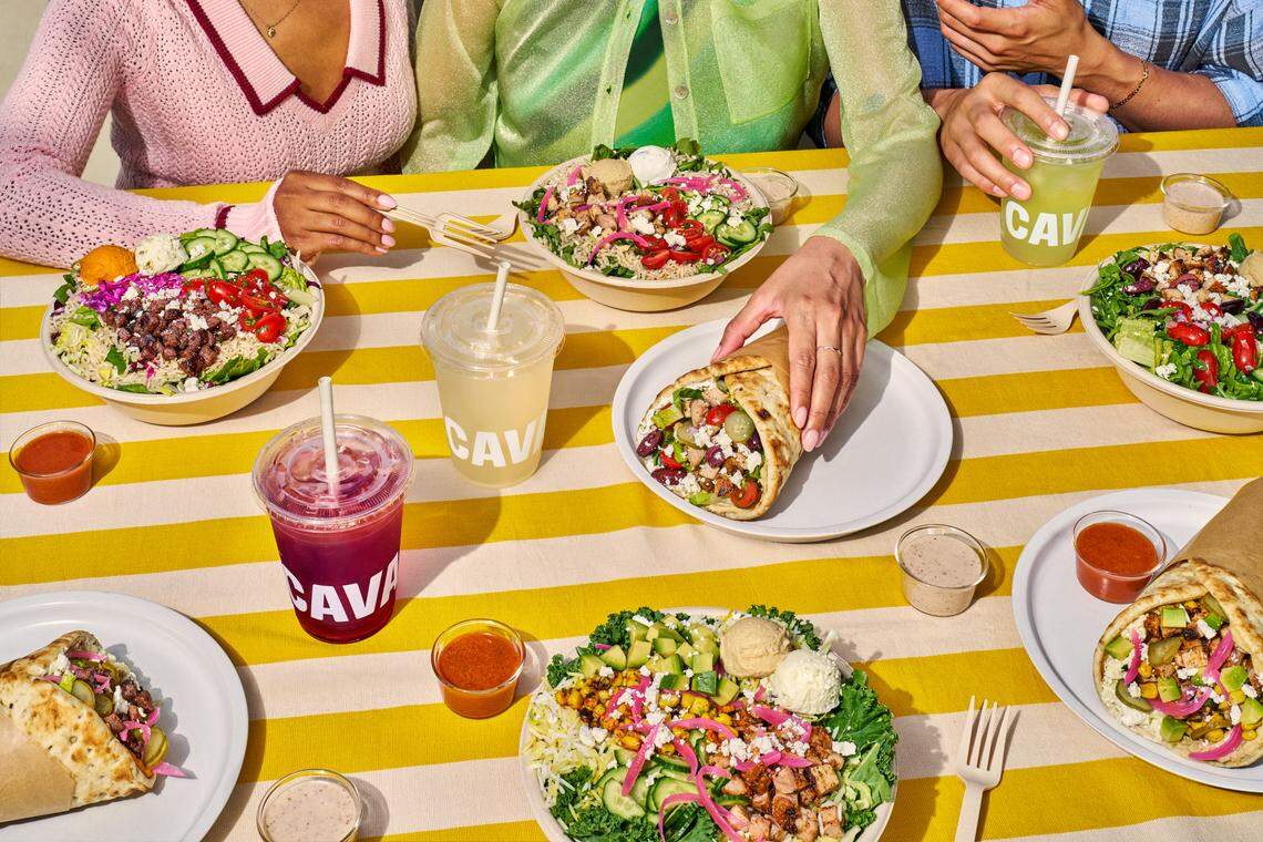 Cava, a fast-casual restaurant, opened a 2,720-square-foot location inside the vacated Bolay space near the new Starbucks on April 17, 2026, at Palms at Town & Country.