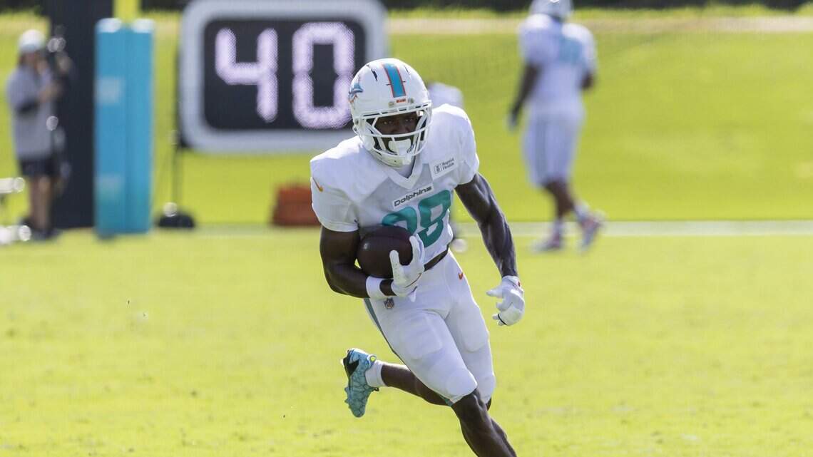 With Dolphins WR Caleb Douglas missing back-to-back practices, Miami adds a WR