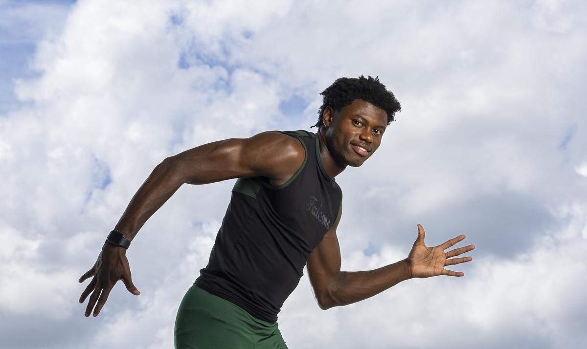 Jacob Thomas, Track and Field, Charles W. Flanagan High School. All-Broward players photographed at Brian Piccolo Sports Park on Wednesday, May 27, 2026, in Cooper City, Fla.