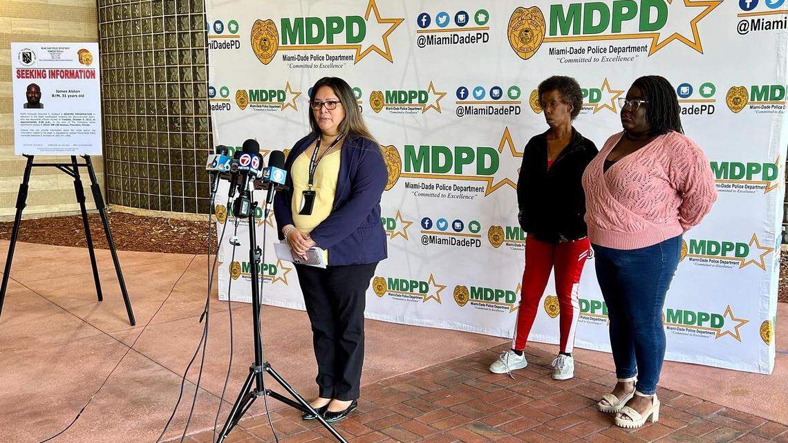 During a Wednesday morning press conference at Miami-Dade police headquarters, James Alston’s family asked the public’s help to find out what happened to their beloved brother and son.