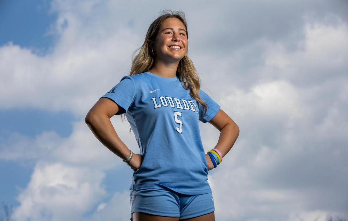 Coco Aguilar, Our Lady of Lourdes Academy, Soccer. All-Dade players photographed at A.D. Barnes Park on Tuesday, March 6, 2022, in Miami, Fla.
