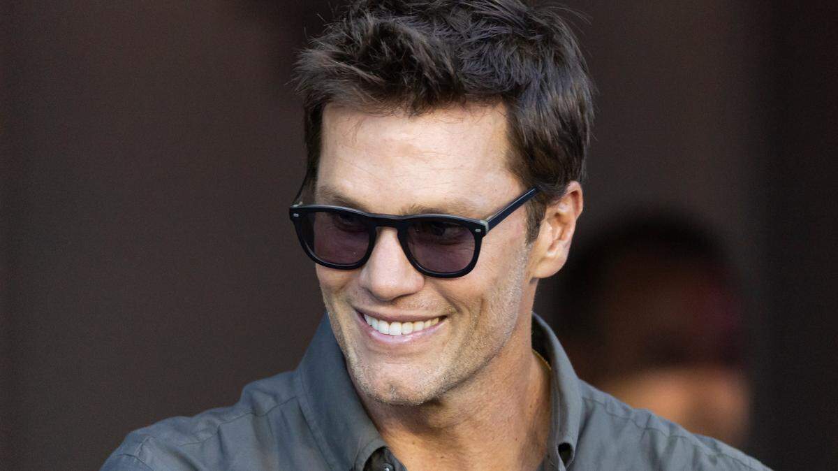 Former NFL football quarterback Tom Brady attends an MLS match between Inter Miami and FC Cincinnati at Chase Stadium on Saturday, Aug. 24, 2024, in Fort Lauderdale, Fla.