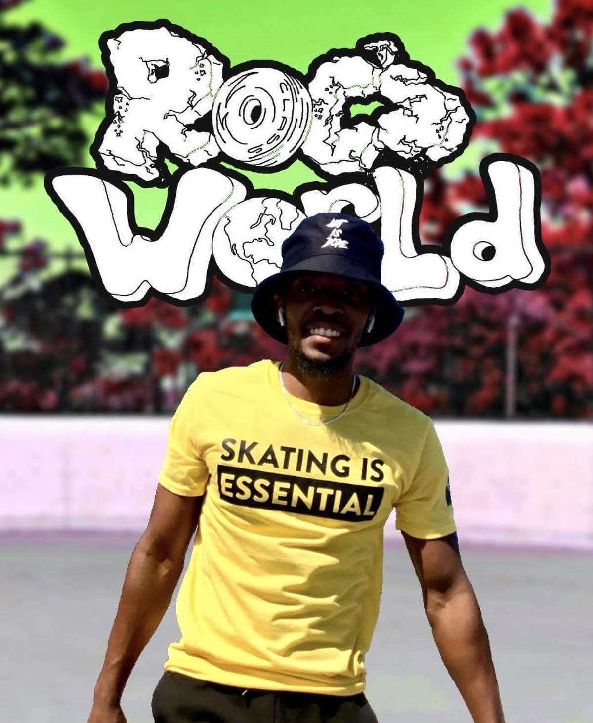 Jedidia Henderson on his skates..