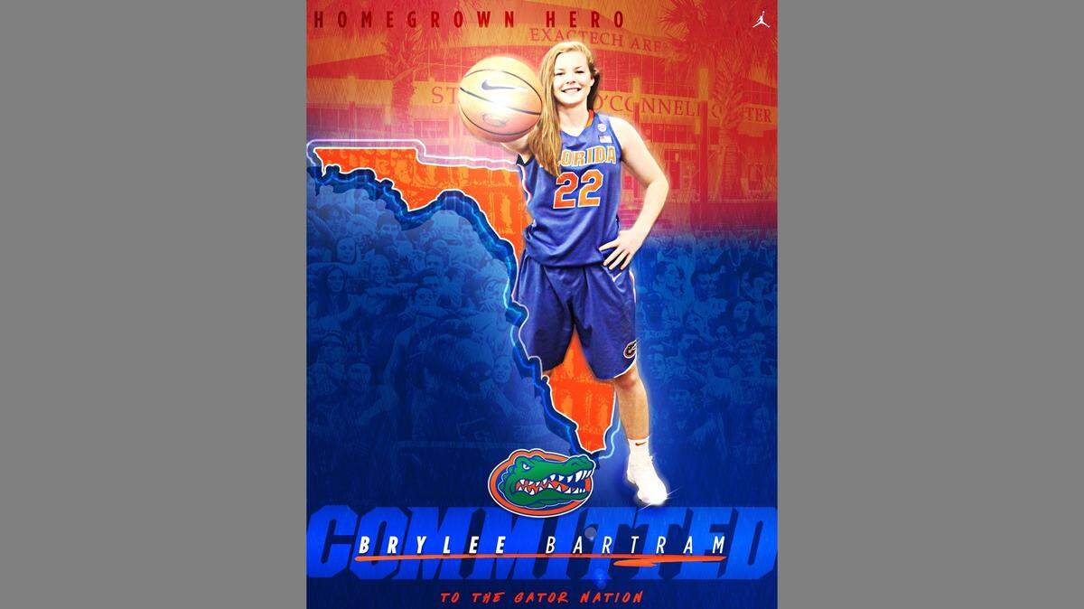 University of Florida commit Brylee Bartram broke the national high school girls basketball career three-point record on Thursday, Jan. 31, 2019. Bartram’s seventh of 10 three-pointers broke the previous record. She now has 504 for her career.