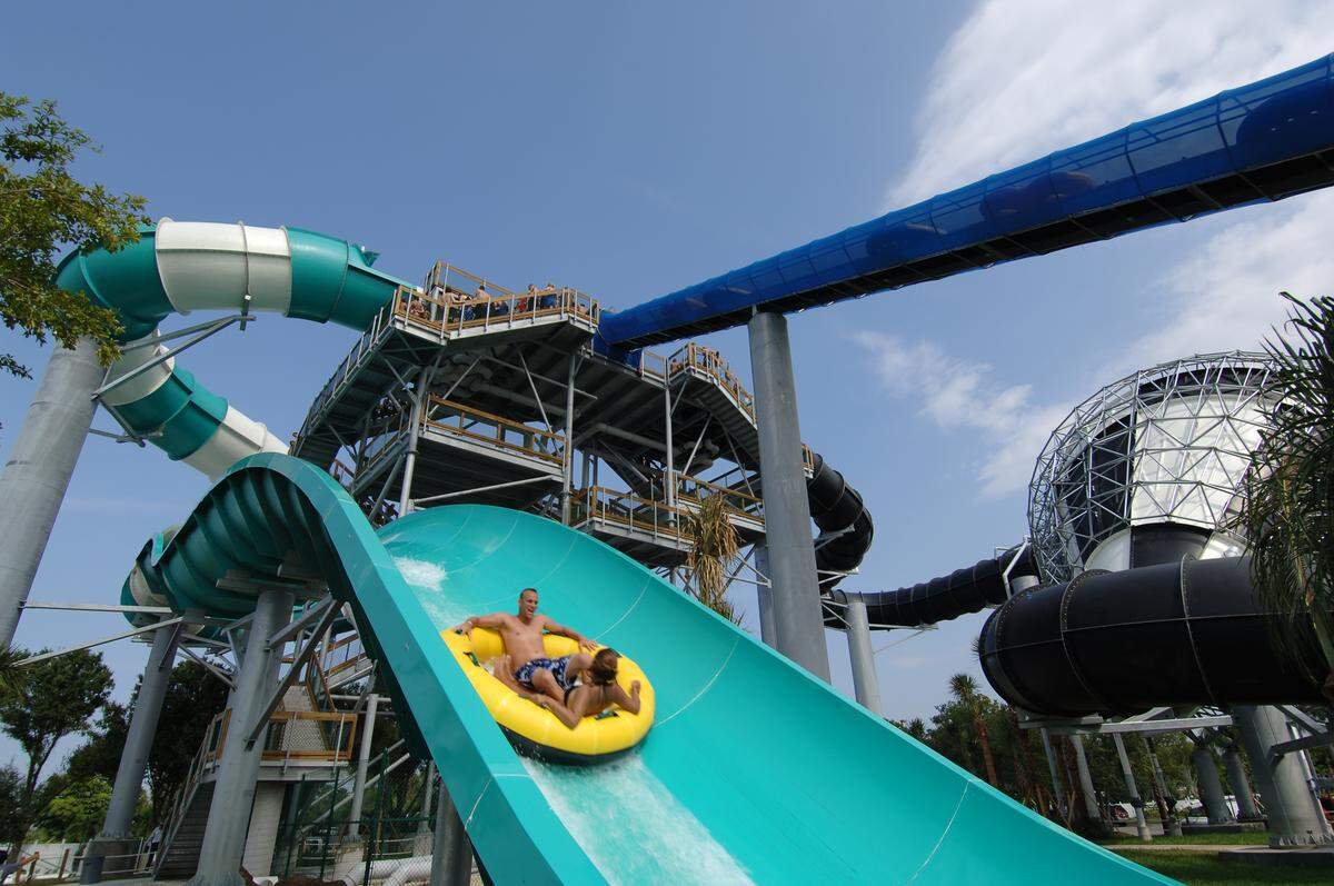 The Raging Rapids slide at Rapids Water Park in Riviera Beach, which will open June 4, 2020, with new rules.
