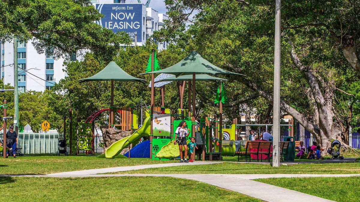 The playground at the Juan Pablo Duarte Park in Little Santo Domingo in Allapattah, on Sunday October 30, 2022.