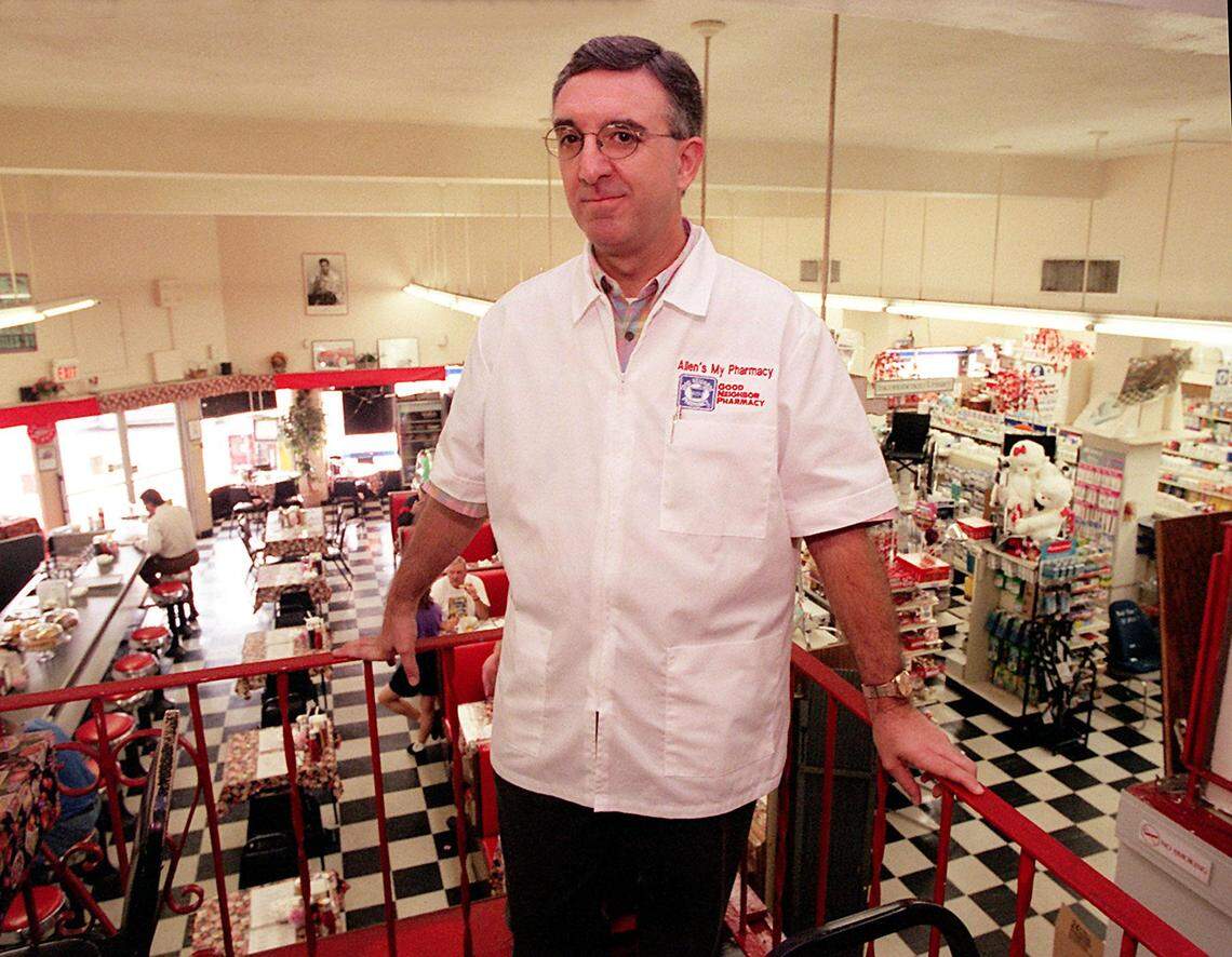 Owner Al Collazo before Allen’s Drugstore closed in 2016.