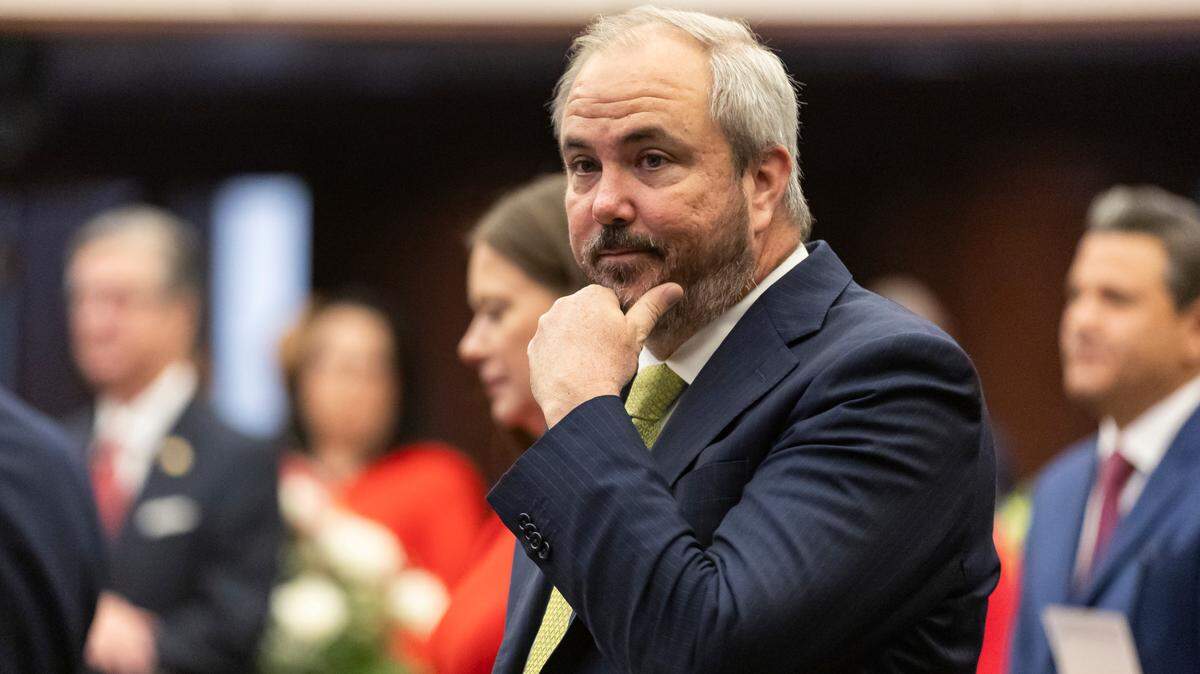 Sen. Joe Gruters, R-Sarasota, attends the first day of the legislative session at the Florida State Capitol on Tuesday, March 4, 2025, in Tallahassee, Fla.