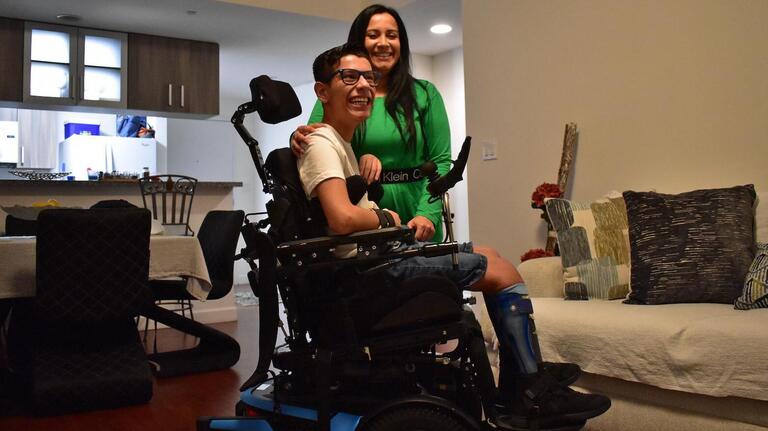 Her life centers on her son, who is 14 and has cerebral palsy. But she needs help