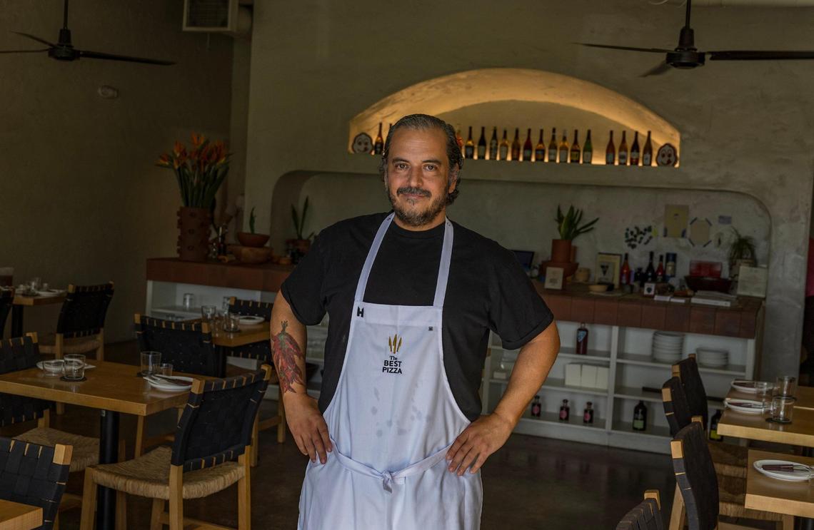 Chef Javier Ramirez at his pizza spot La Natural in Little River. ‘This neighborhood is really where you want to be,” he said.