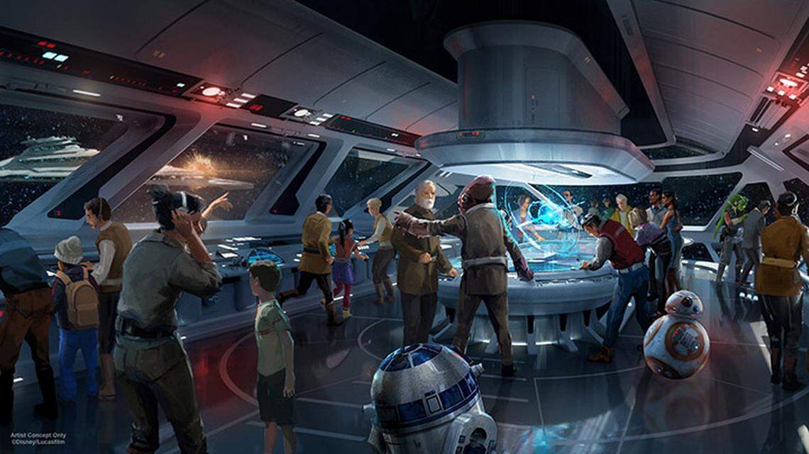 AT D23 EXPO 2017, DISNEY PARKS CHAIRMAN BOB CHAPEK ANNOUNCES NEW STAR WARS-THEMED HOTEL FOR WALT DISNEY WORLD RESORT -- During D23 Expo 2017, Walt Disney Parks & Resorts Chairman Bob Chapek announced plans to create the most experiential concept ever in an immersive Star Wars-themed hotel at Walt Disney World Resort. Dedicated entirely to the galaxy of Star Wars, it will be a one-of-a-kind experience where a luxury resort meets a multi-day adventure in a galaxy far, far away.